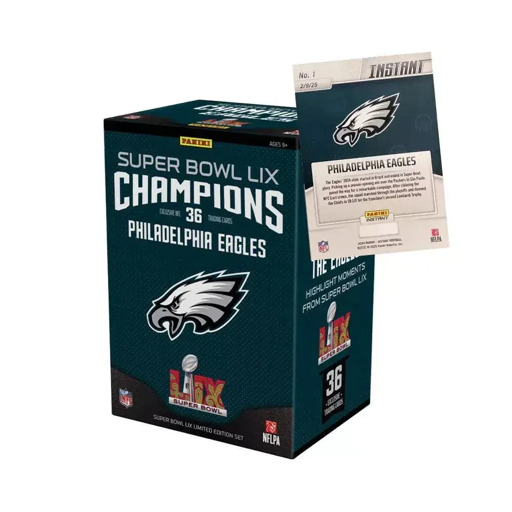 2025 Panini Super Bowl LIX Champions Philadelphia Eagles Football Blaster Box