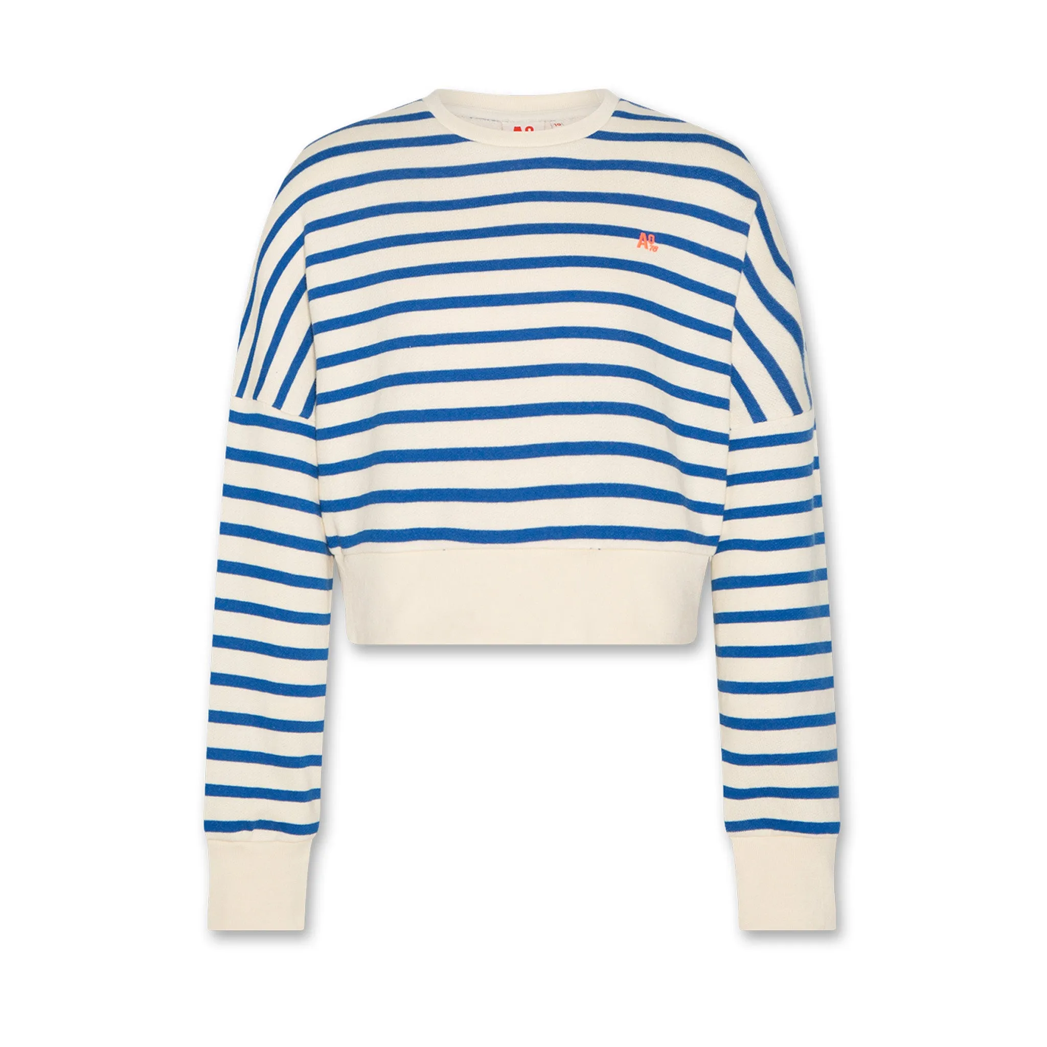 ABBY STRIPED LOGO SWEATSHIRT