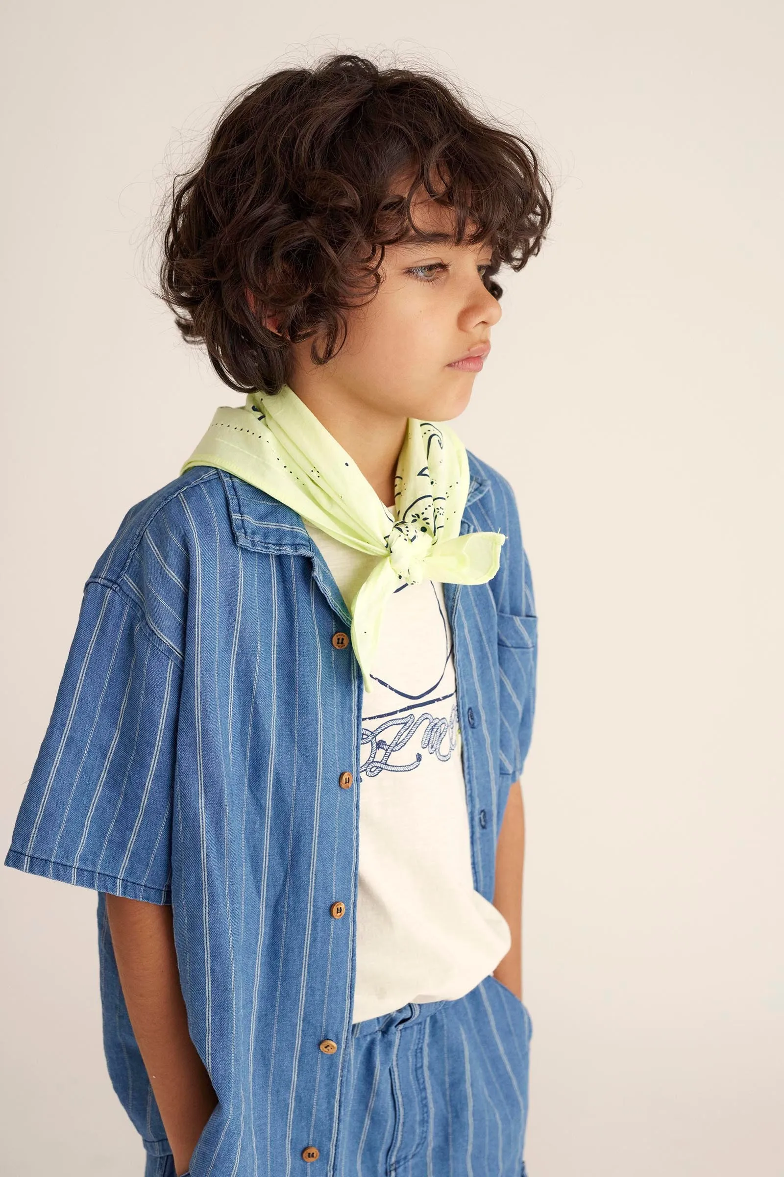 ABEL DENIM STRIPE SHIRT