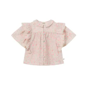 ADA CORAL PINK FLORAL SHIRT