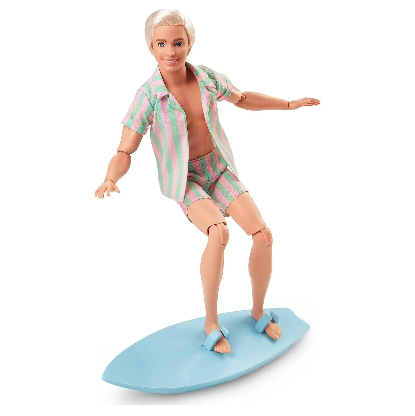 BARBIE Movie Ken Doll Pastel Stripes Beach Set