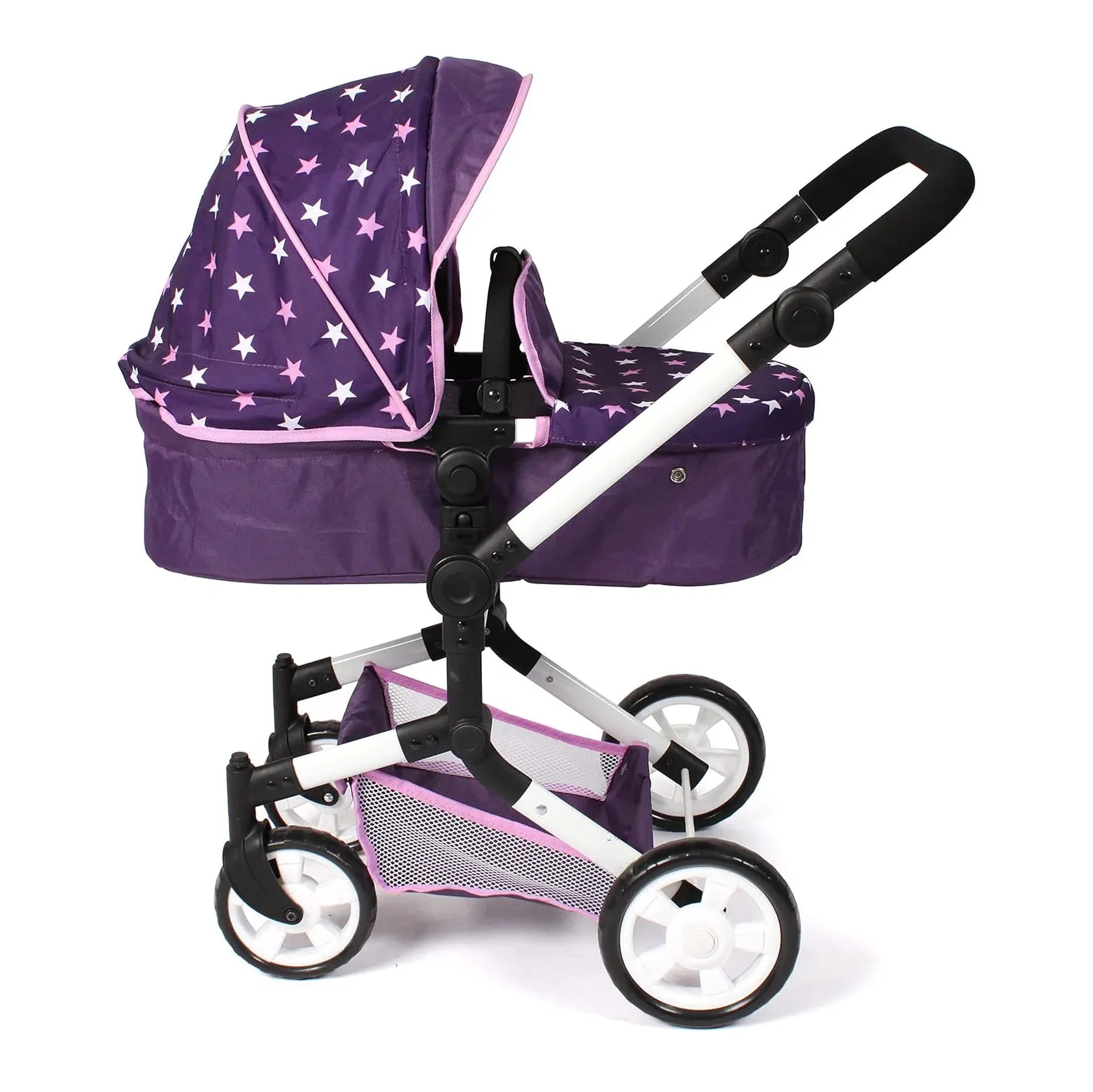 Bayer Chic 2000 Linus Doll's Pram - Stars Purple
