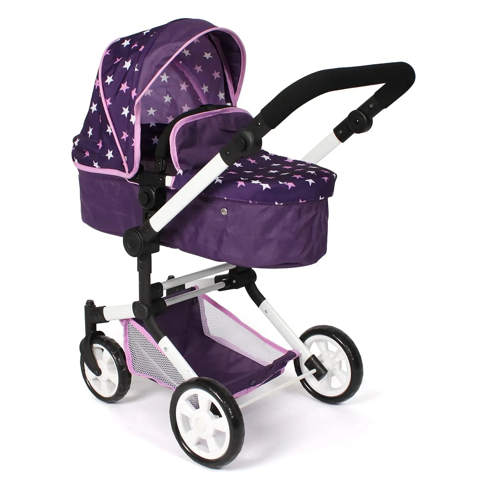 Bayer Chic 2000 Linus Doll's Pram - Stars Purple