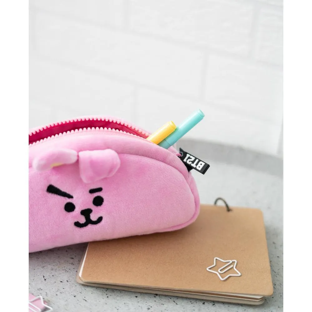 BT21 Baby Series Cooky Soft Plush Pencil Case - Pink