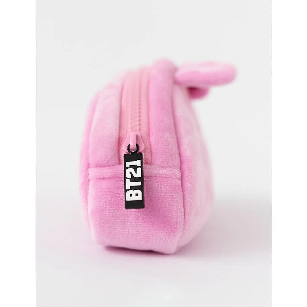 BT21 Baby Series Cooky Soft Plush Pencil Case - Pink