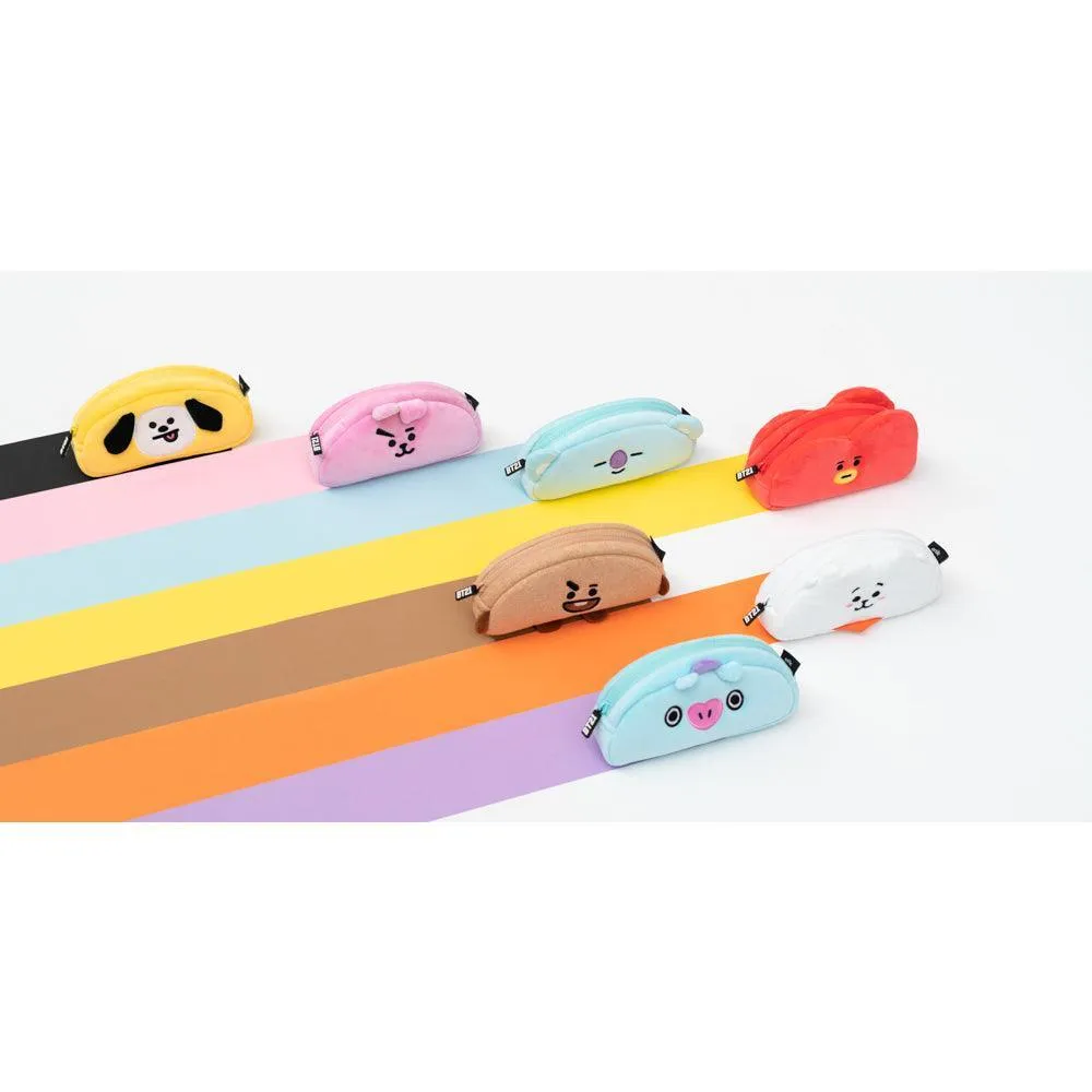 BT21 Baby Series Cooky Soft Plush Pencil Case - Pink