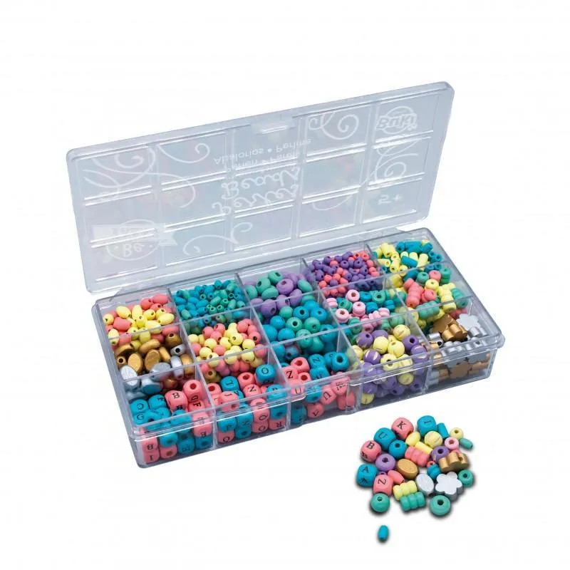 BUKI France Box of Wooden Beads  Colours
