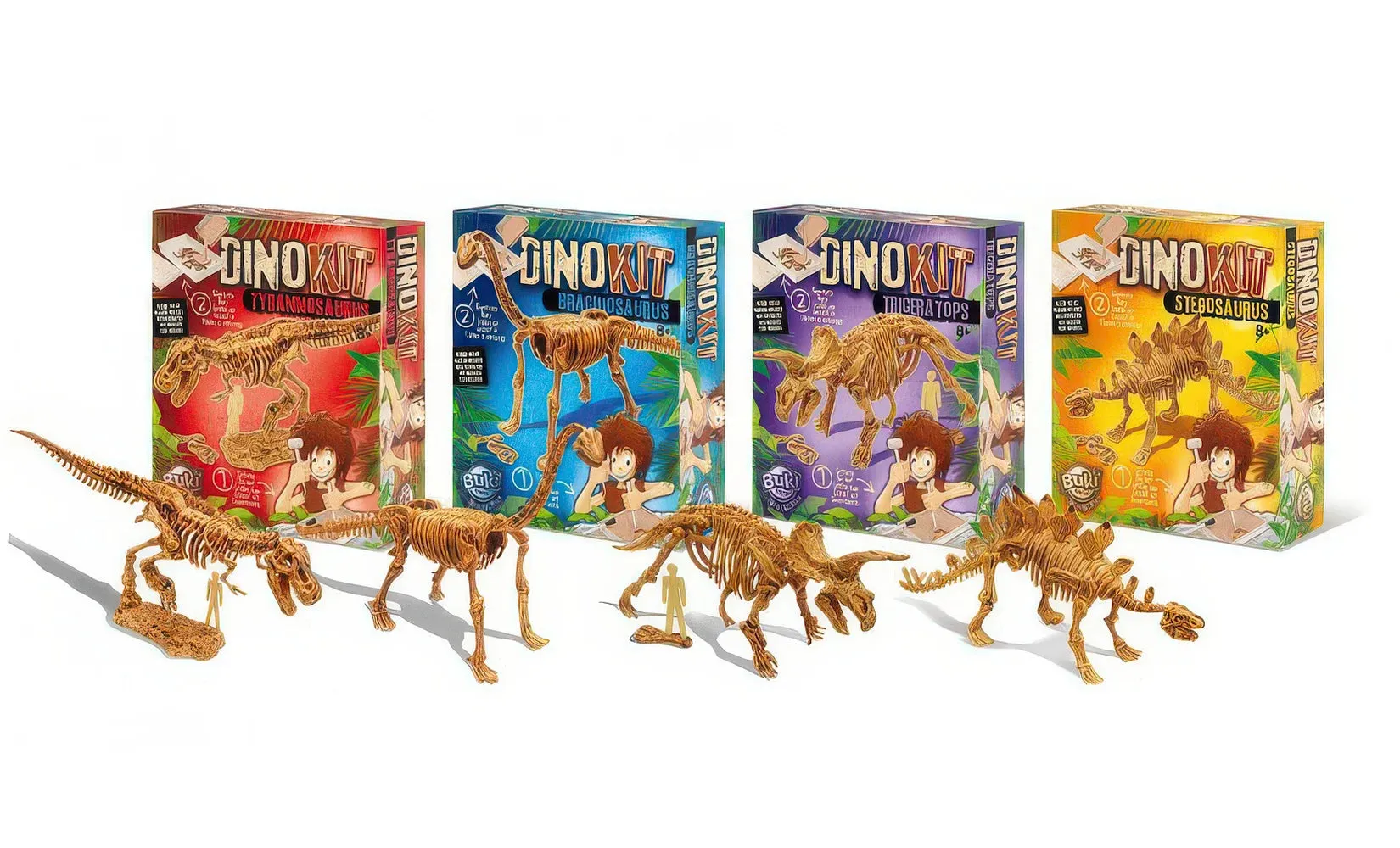 BUKI France Dino Kit Triceratops Dinosaur Fossil Digging Set