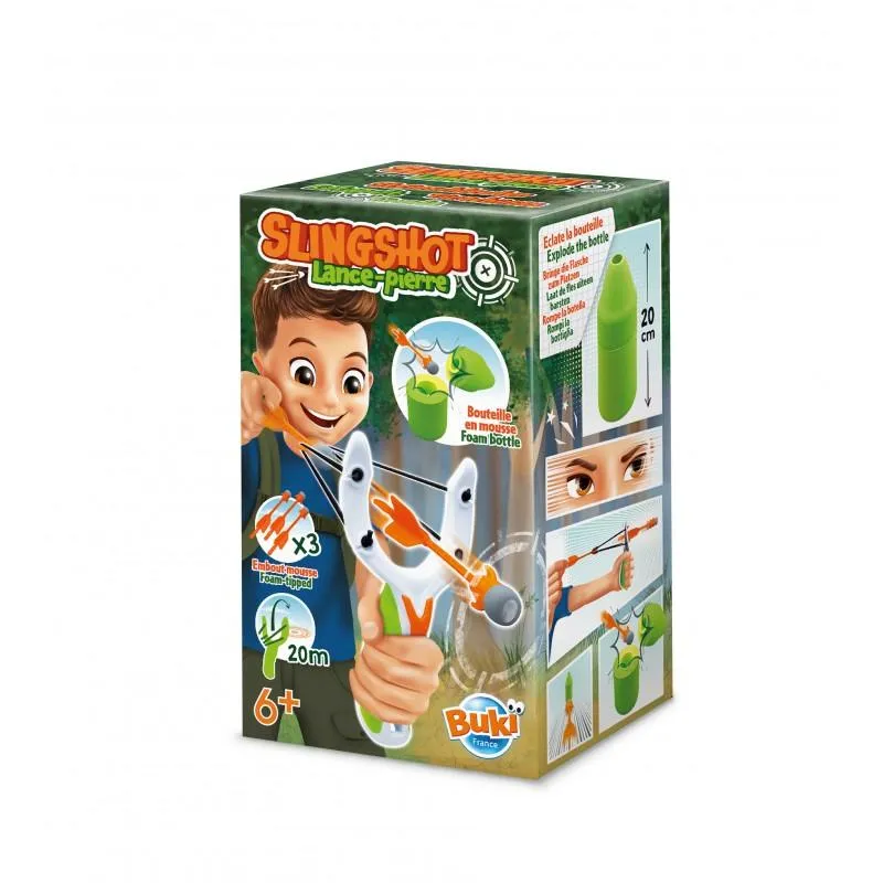 BUKI France Slingshot Catapult with 3 Darts