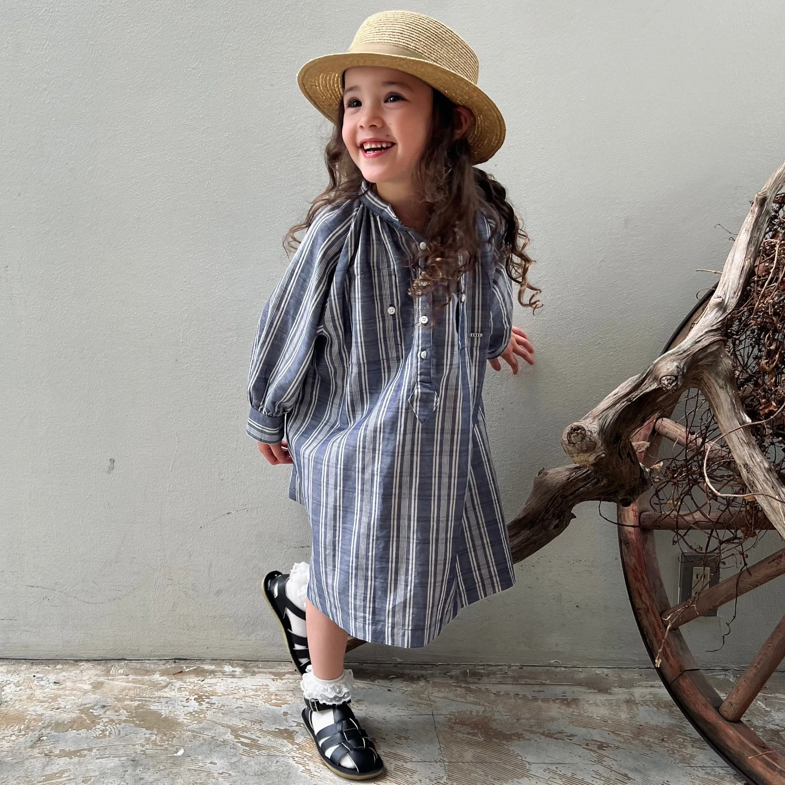 COTTON X LINEN ROYAL OXFORD DRESS