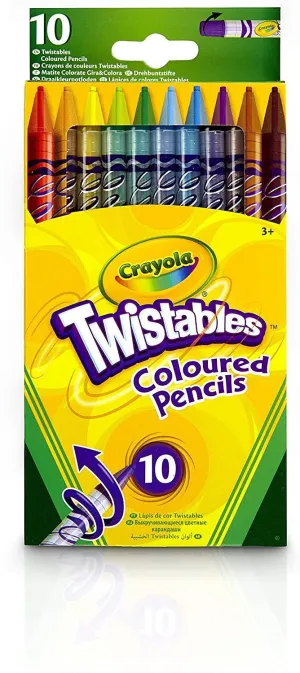 Crayola - Wallet Of 10 Twistable Coloured Pencils