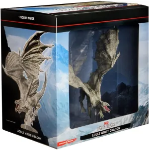 D&D Icons of the Realms Miniatures White Adult Dragon Premium Figure