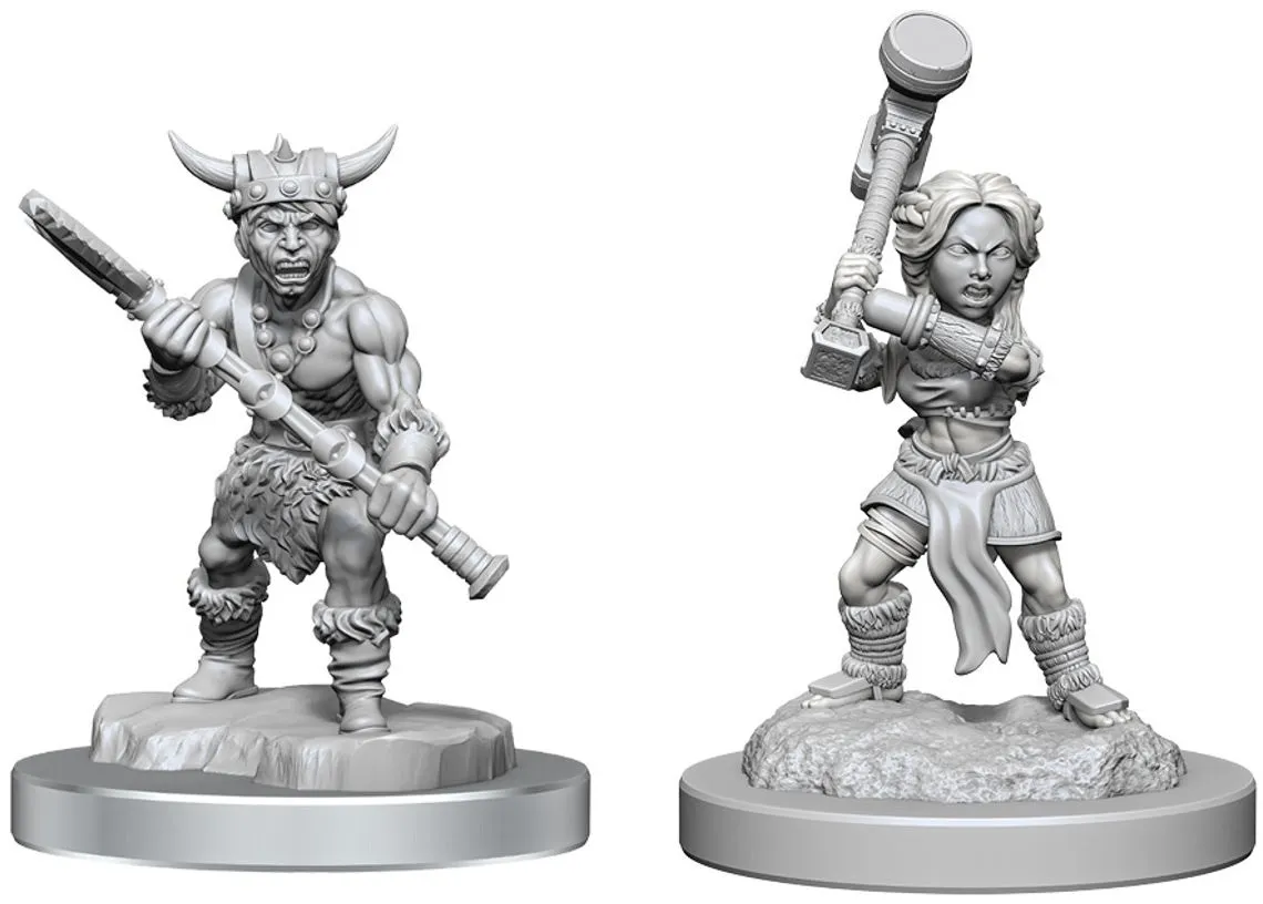 D&D Nolzurs Marvelous Miniatures Halfling Barbarians