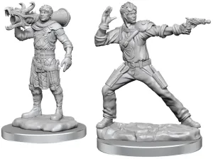 D&D Nolzurs Marvelous Miniatures Human Artificer & Human Apprentice