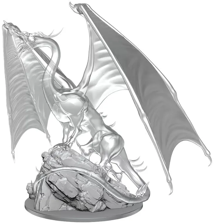 D&D Nolzurs Marvelous Unpainted Miniatures Young Emerald Dragon