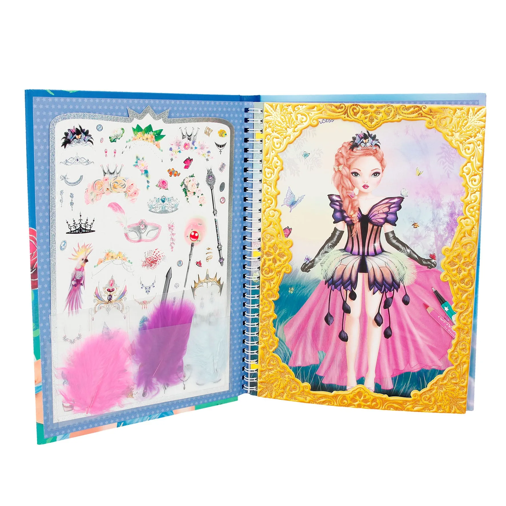Depesche Create Your Fantasy Princess Colouring Book