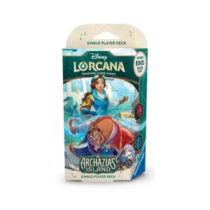 Disney Lorcana TCG Archazia's Island Single-Player Deck (Ruby & Sapphire Belle & Beast)