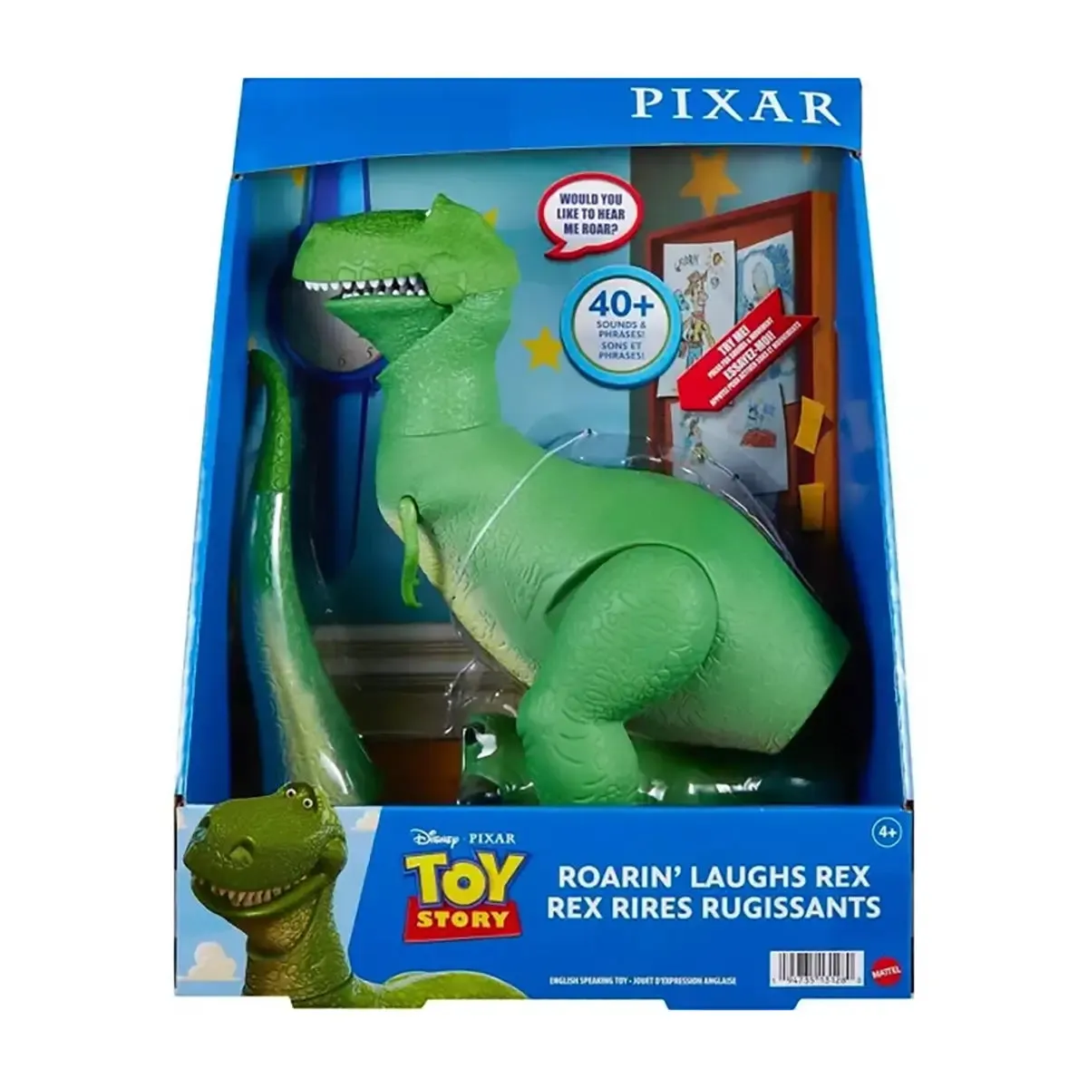 Disney Pixar Toy Story Roarin' Laughs Rex Action Figure