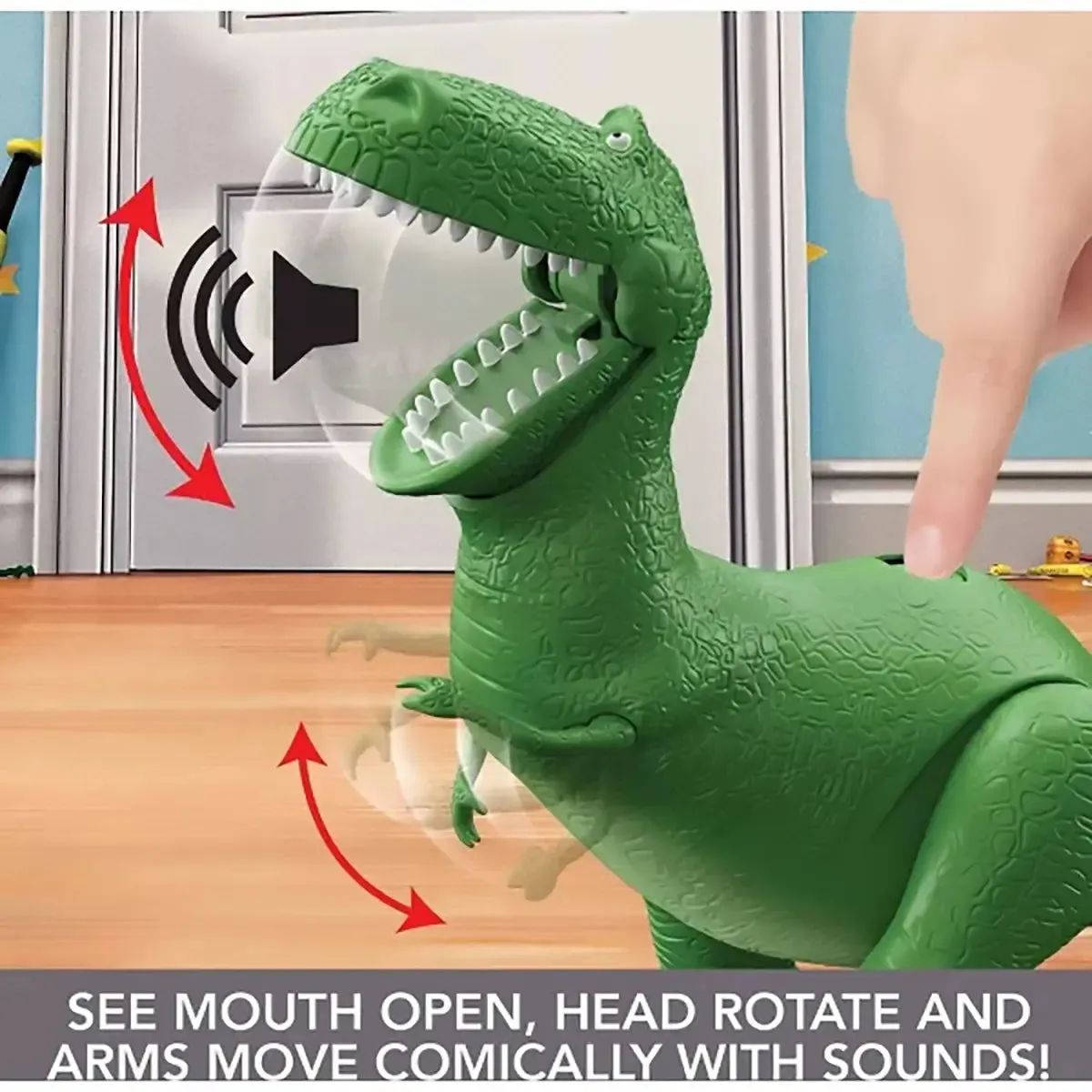 Disney Pixar Toy Story Roarin' Laughs Rex Action Figure