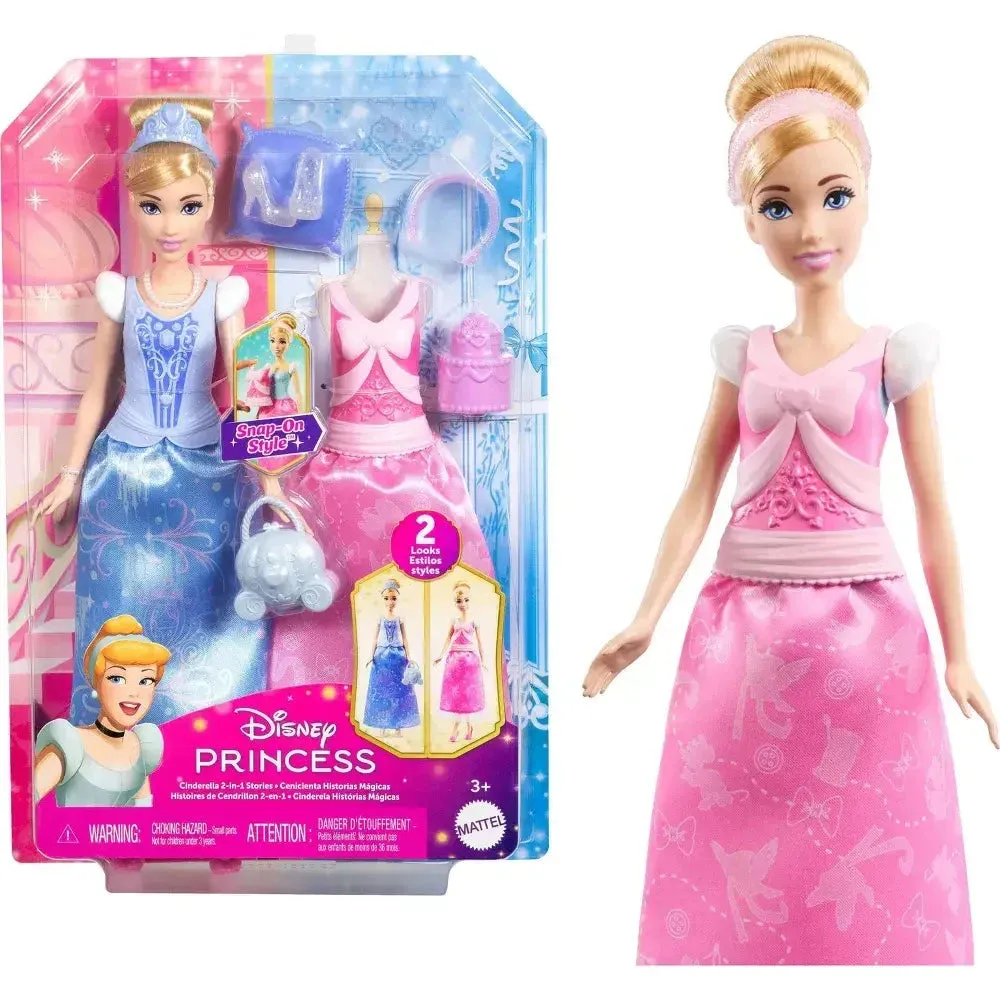 Disney Princess 2-In-1 Stories Cinderella Fashion Doll