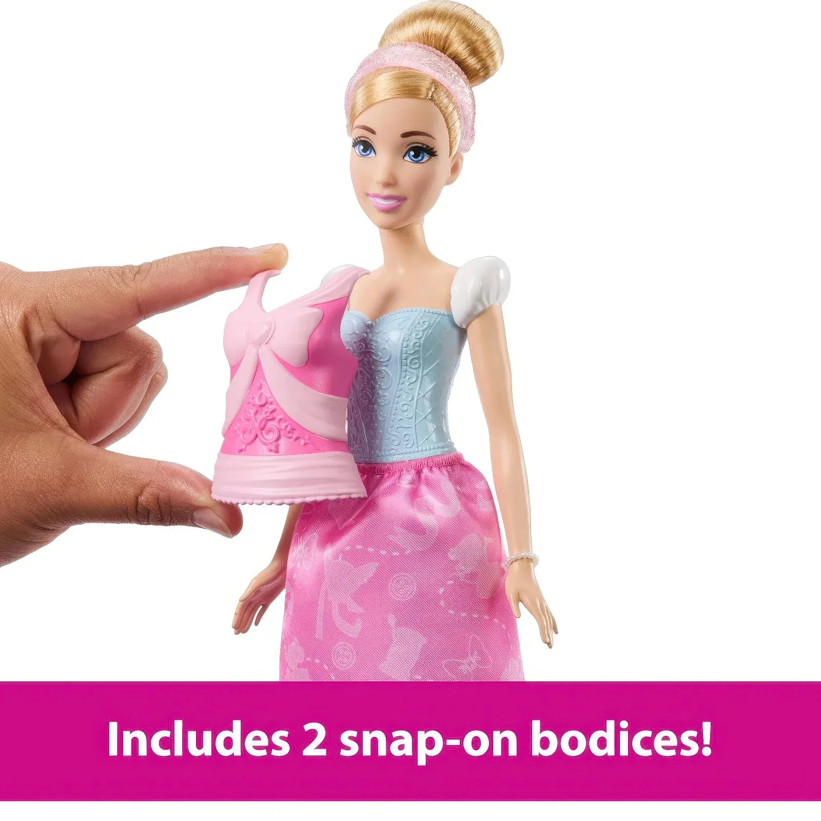 Disney Princess Cinderella 2 in 1 Stories Doll