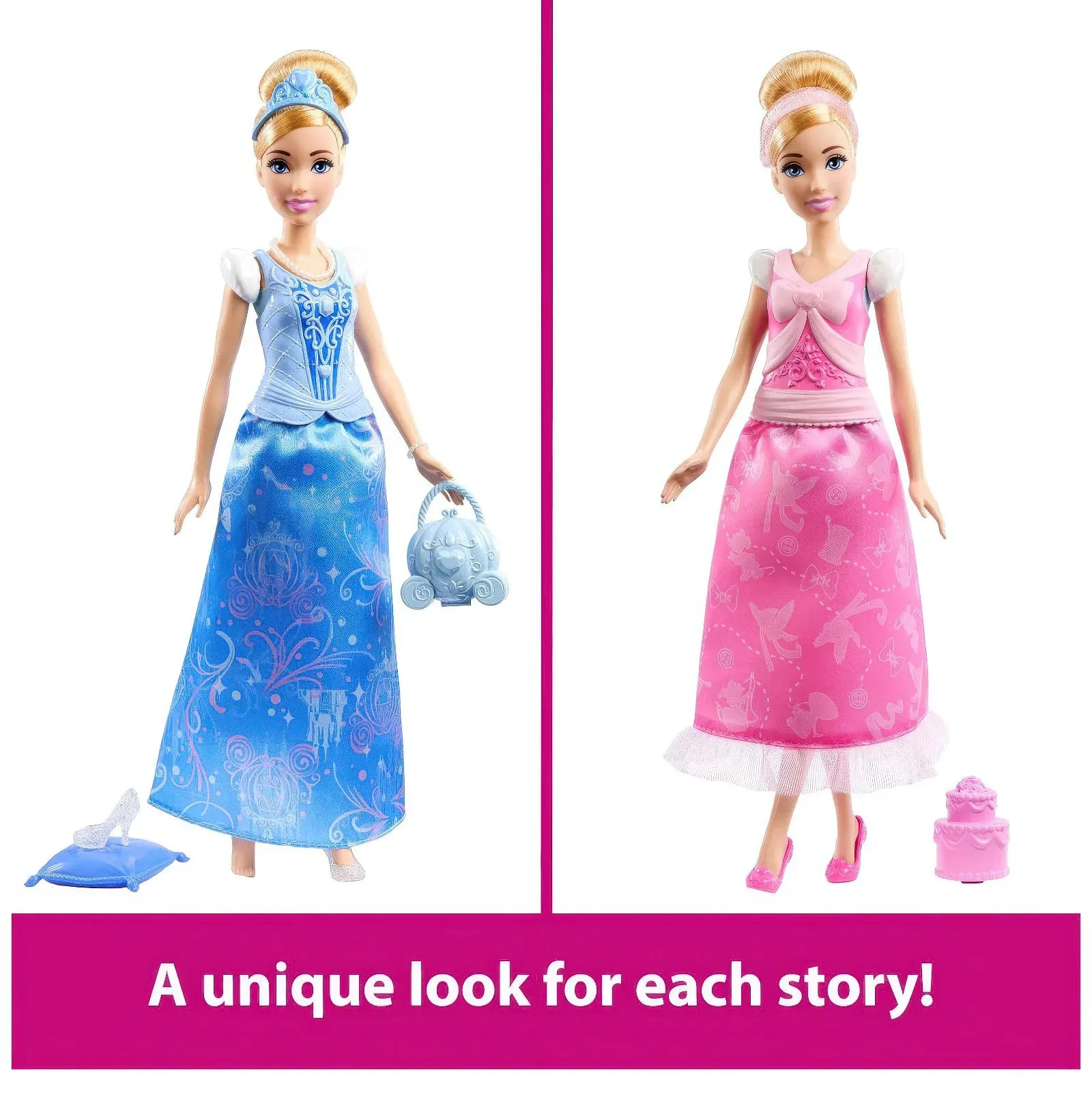 Disney Princess Cinderella 2 in 1 Stories Doll