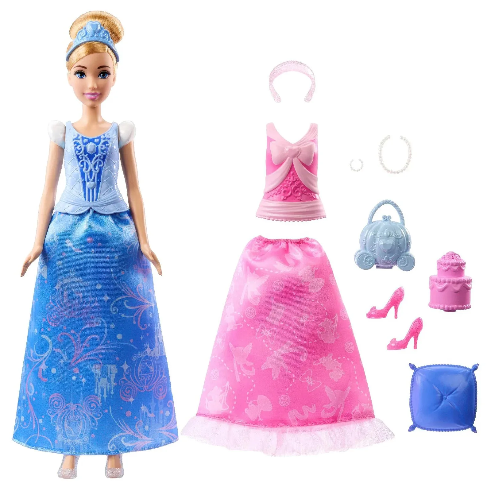 Disney Princess Cinderella 2 in 1 Stories Doll