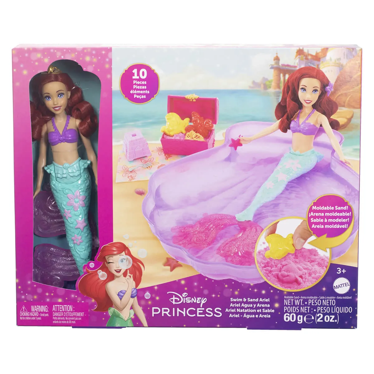 Disney Princess Sand and Swim Ariel Fashion Doll Playset