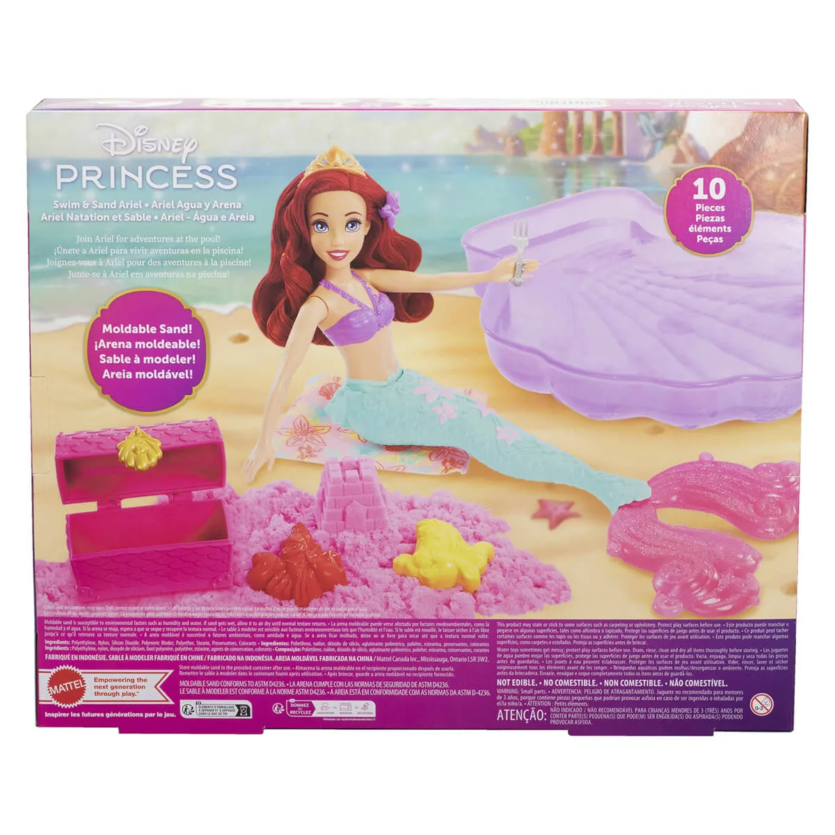 Disney Princess Sand and Swim Ariel Fashion Doll Playset