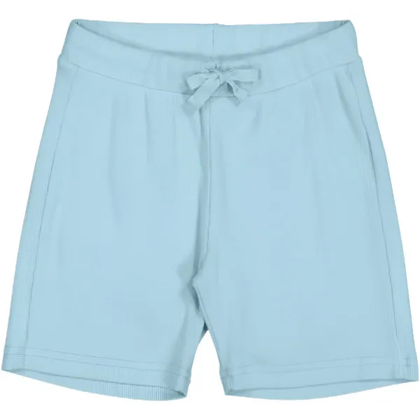 HEAVENLY BLUE PAULO RIBBED SUMMER SHORTS