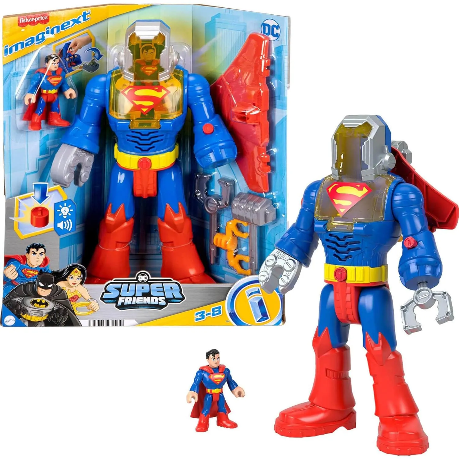 Imaginext DC Super Friends Superman Insider & Exo Suit Robot
