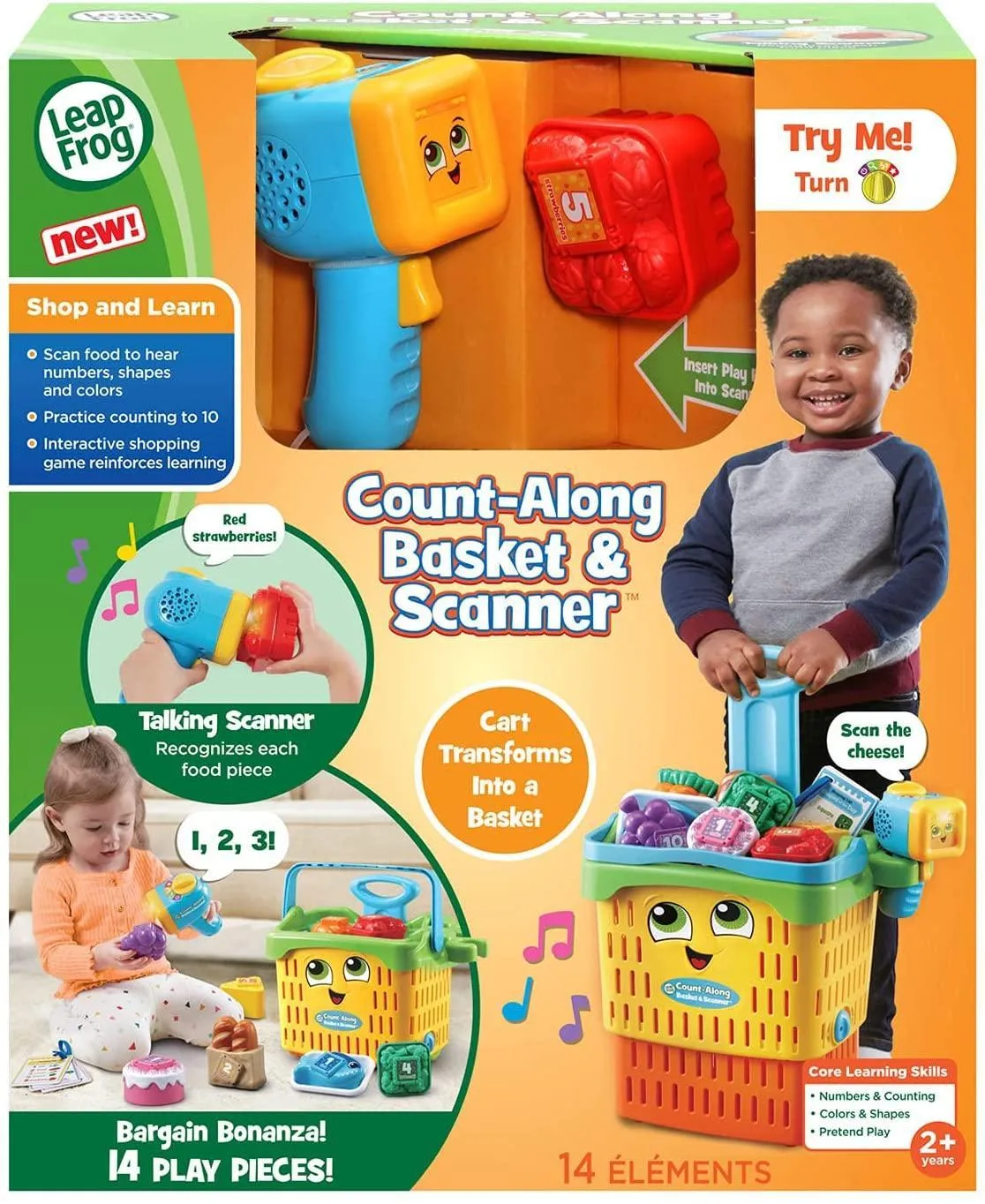 LeapFrog Count-Along Basket & Scanner
