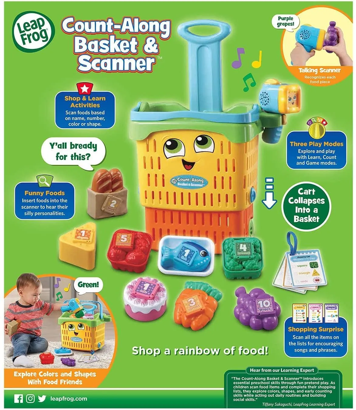 LeapFrog Count-Along Basket & Scanner