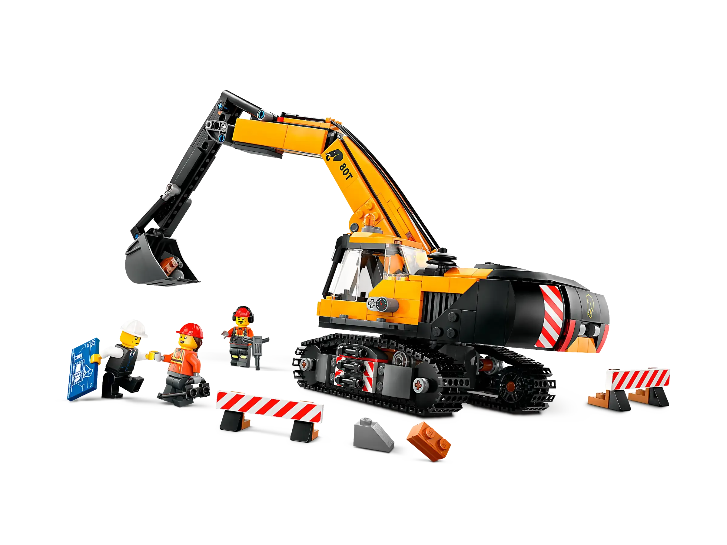LEGO 60420 City Yellow Construction Excavator