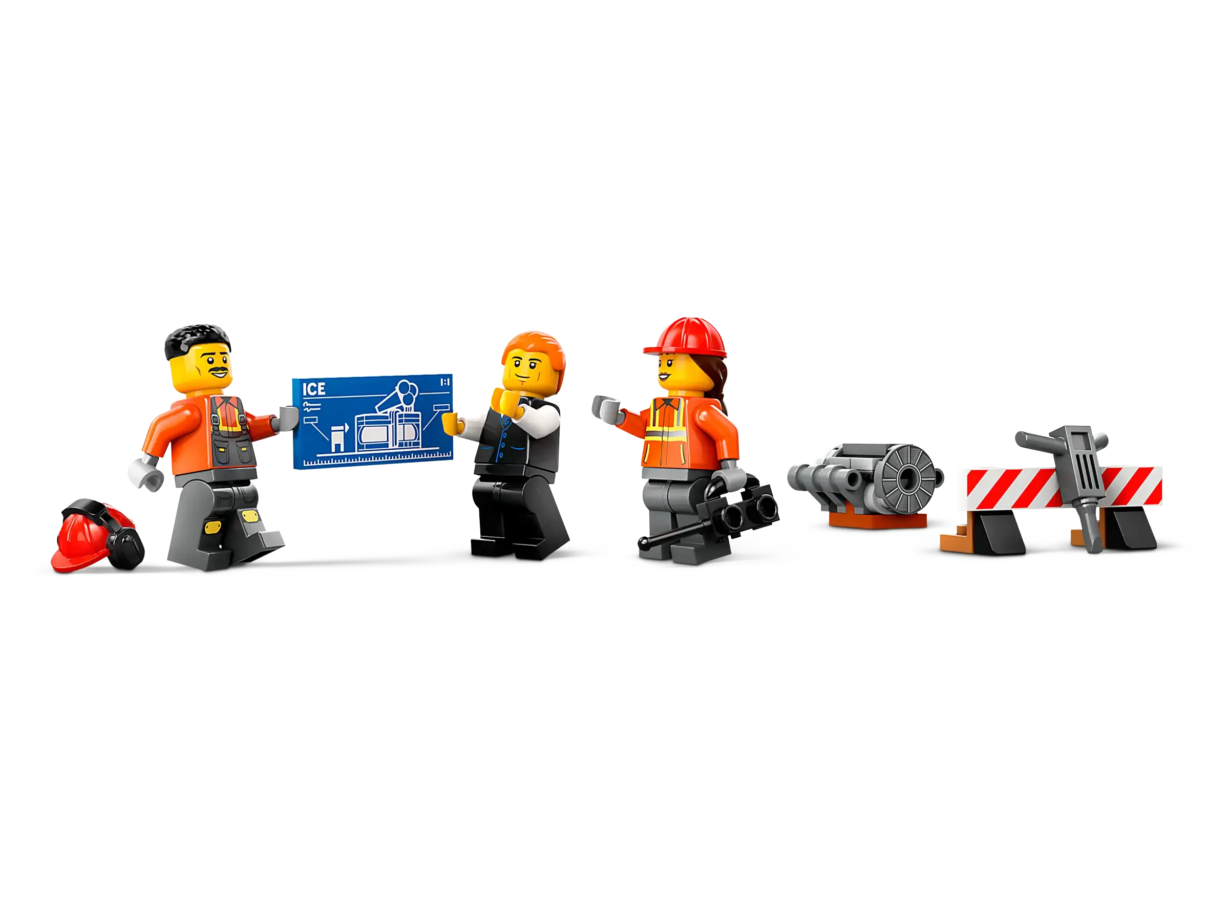 LEGO 60420 City Yellow Construction Excavator