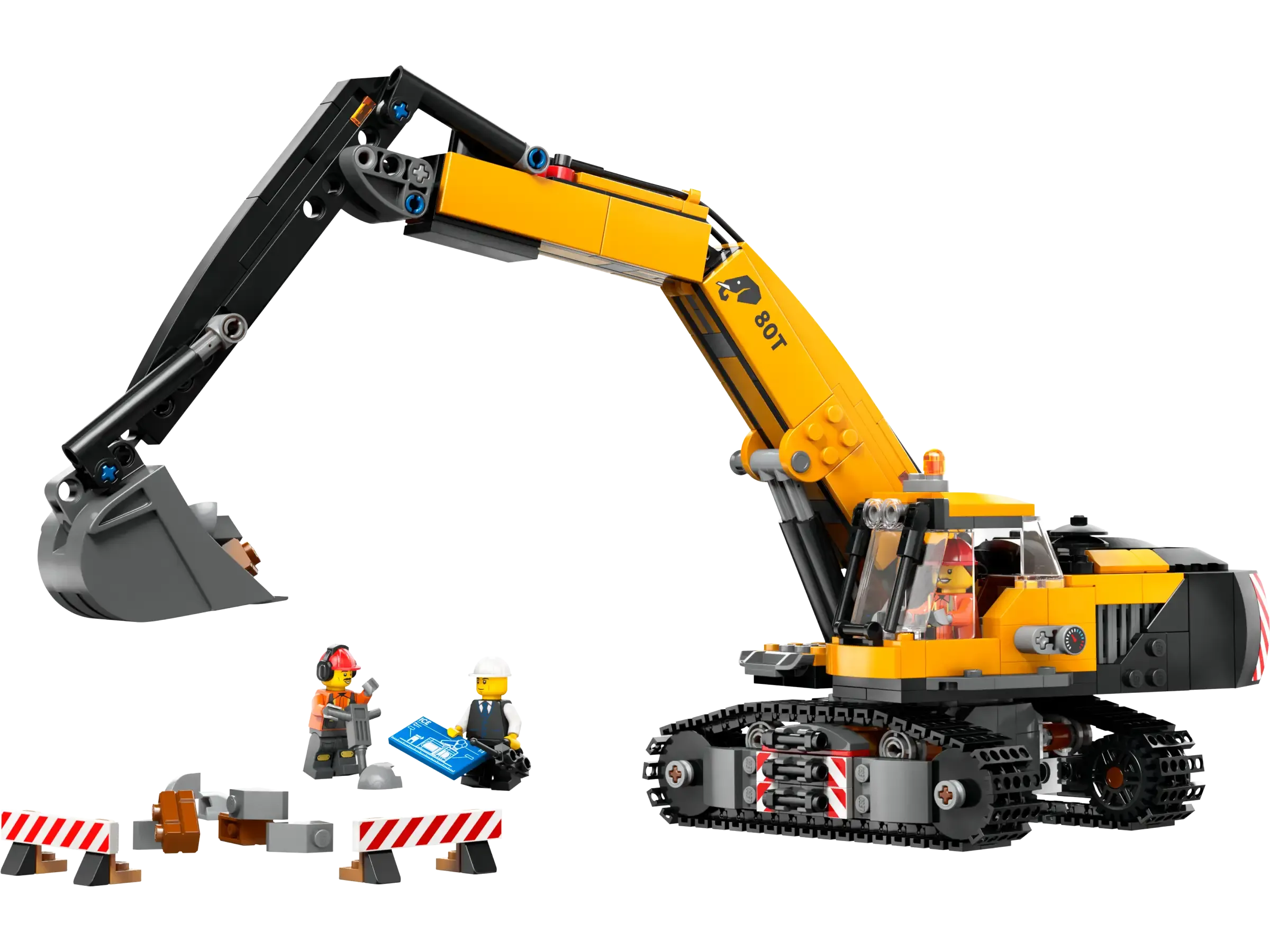 LEGO 60420 City Yellow Construction Excavator