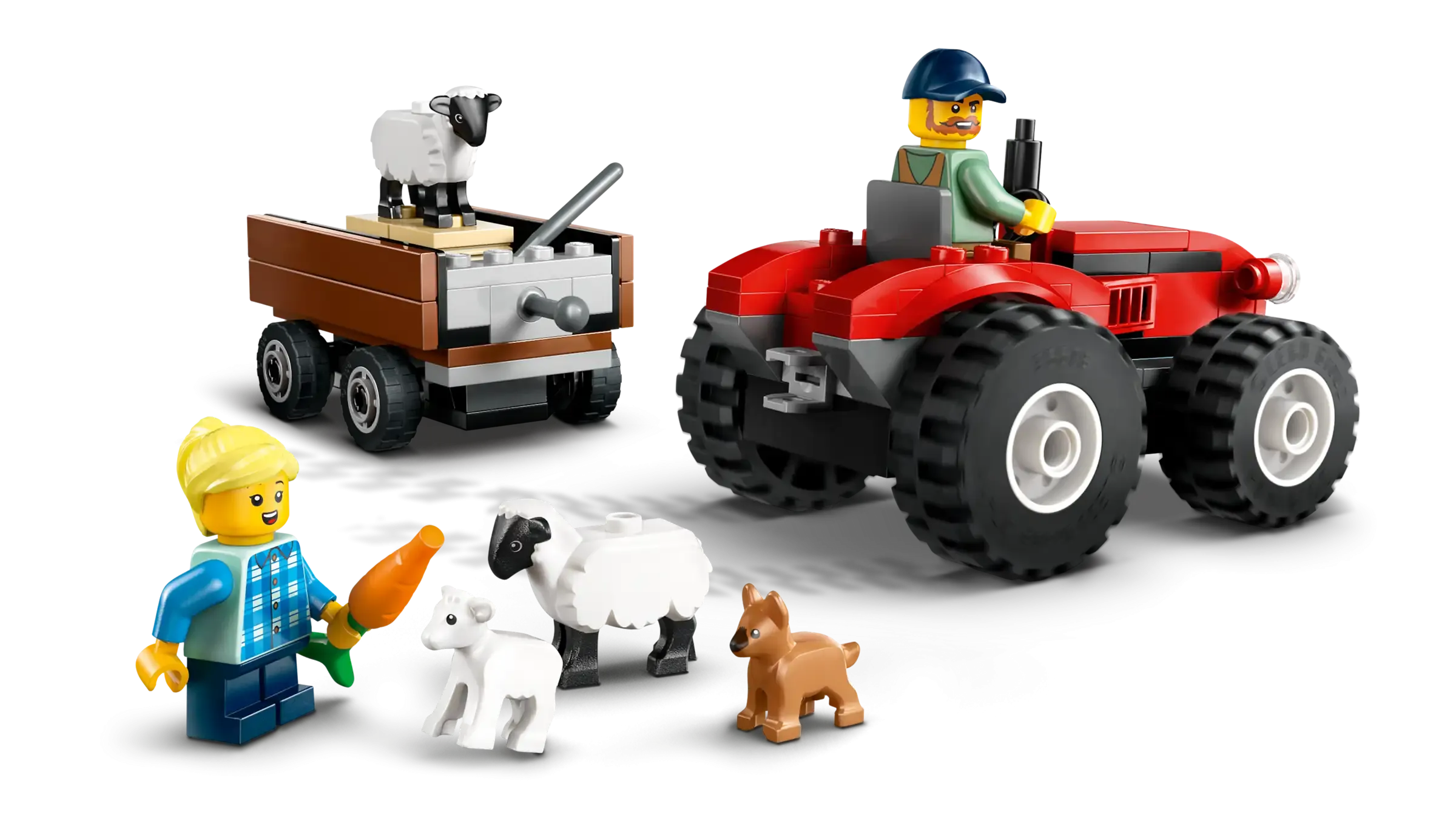 LEGO CITY 60461 Red Farm Tractor with Trailer & Sheep
