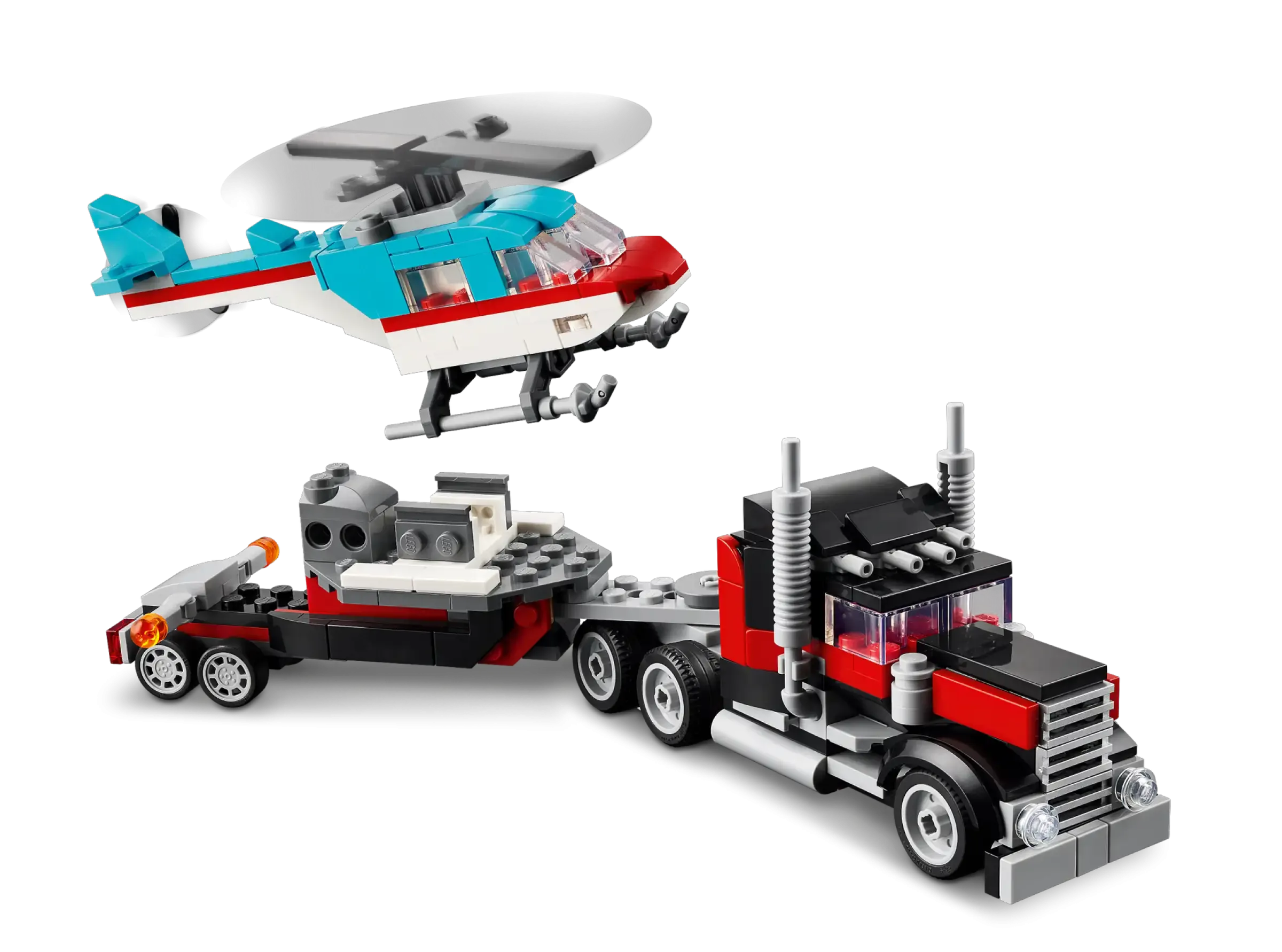 LEGO CREATOR 31146 Flatbed Truck with Helicopter