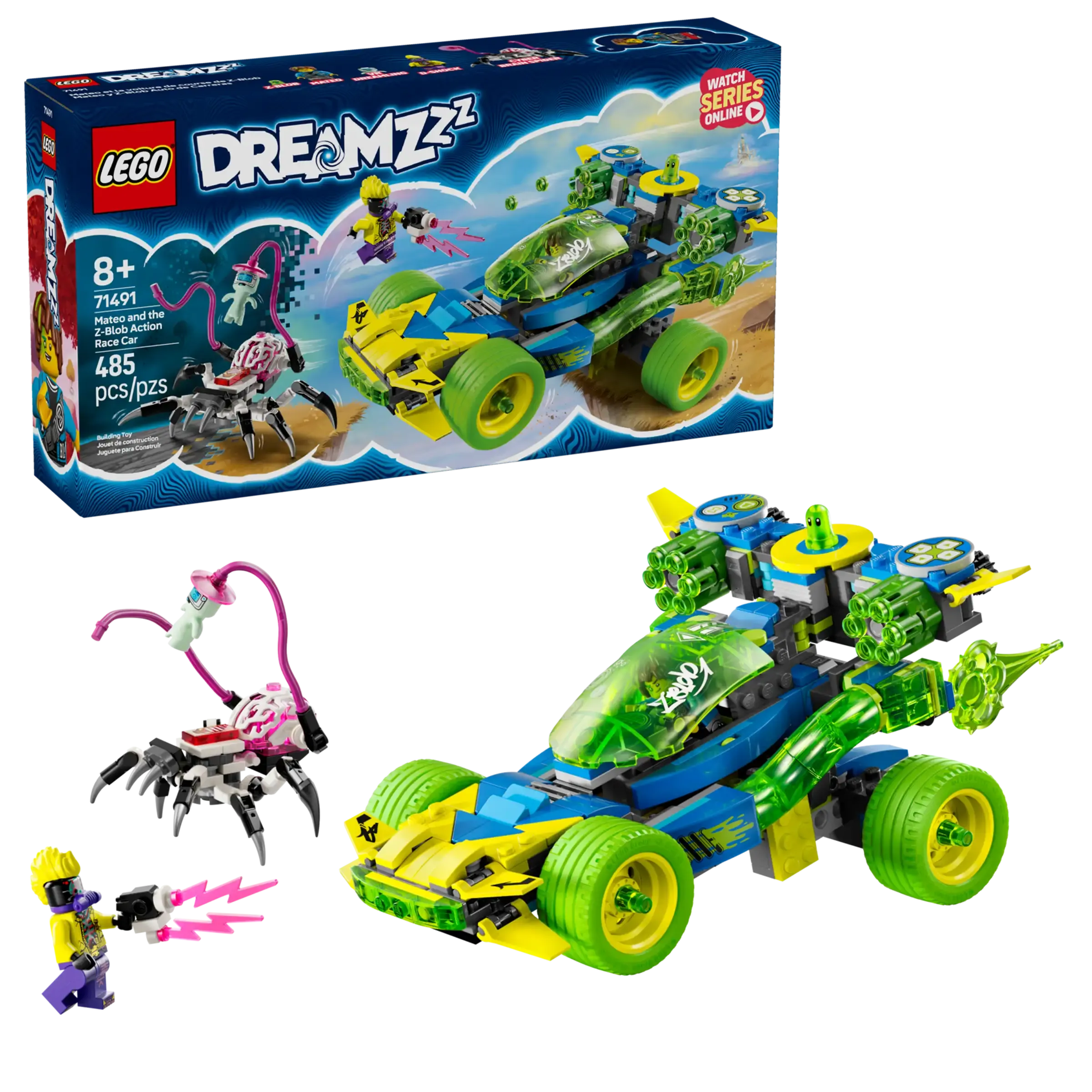 LEGO DREAMZZZ 71491 Mateo and the Z-Blob Action Race Car