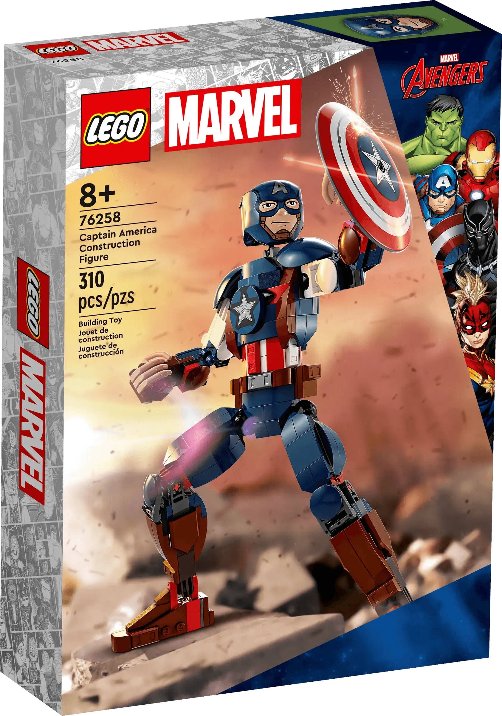 LEGO MARVEL 76258 Marvel Captain America Construction Figure