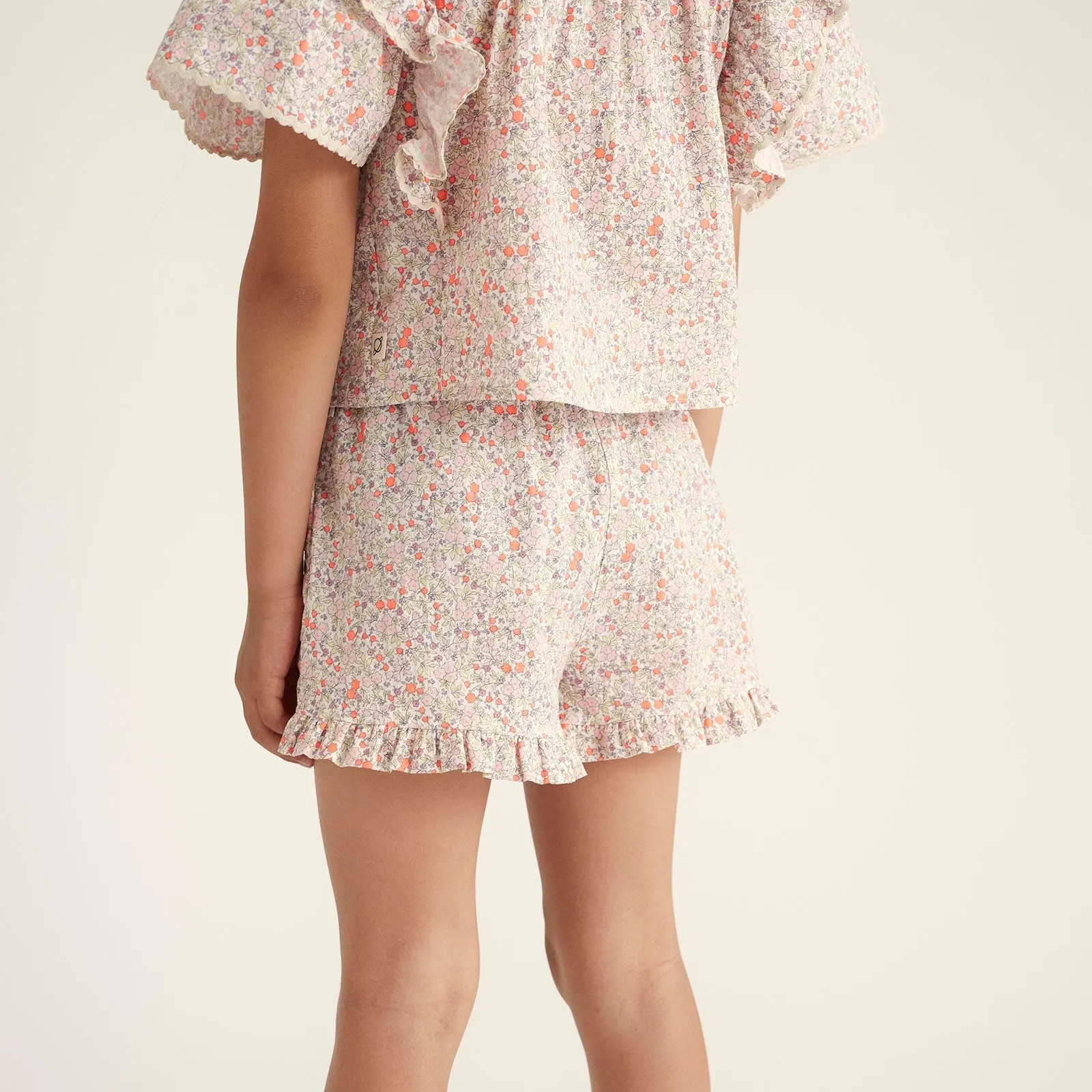 LINA CORAL PINK FLORAL SHORTS