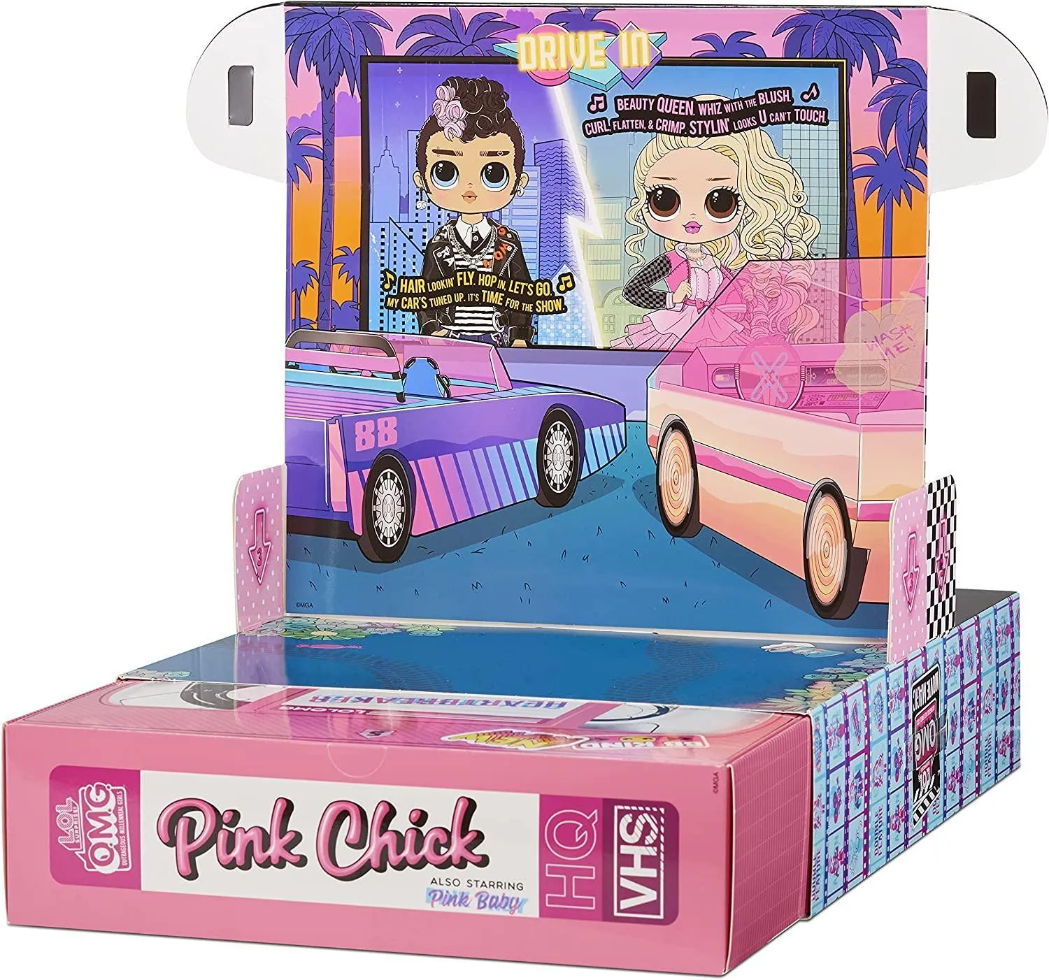 LOL Surprise OMG Movie Magic Fashion Dolls 2-Pack Tough Dude & Pink Chick