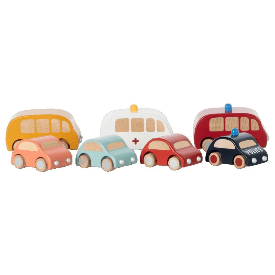 Maileg Wooden Policecar