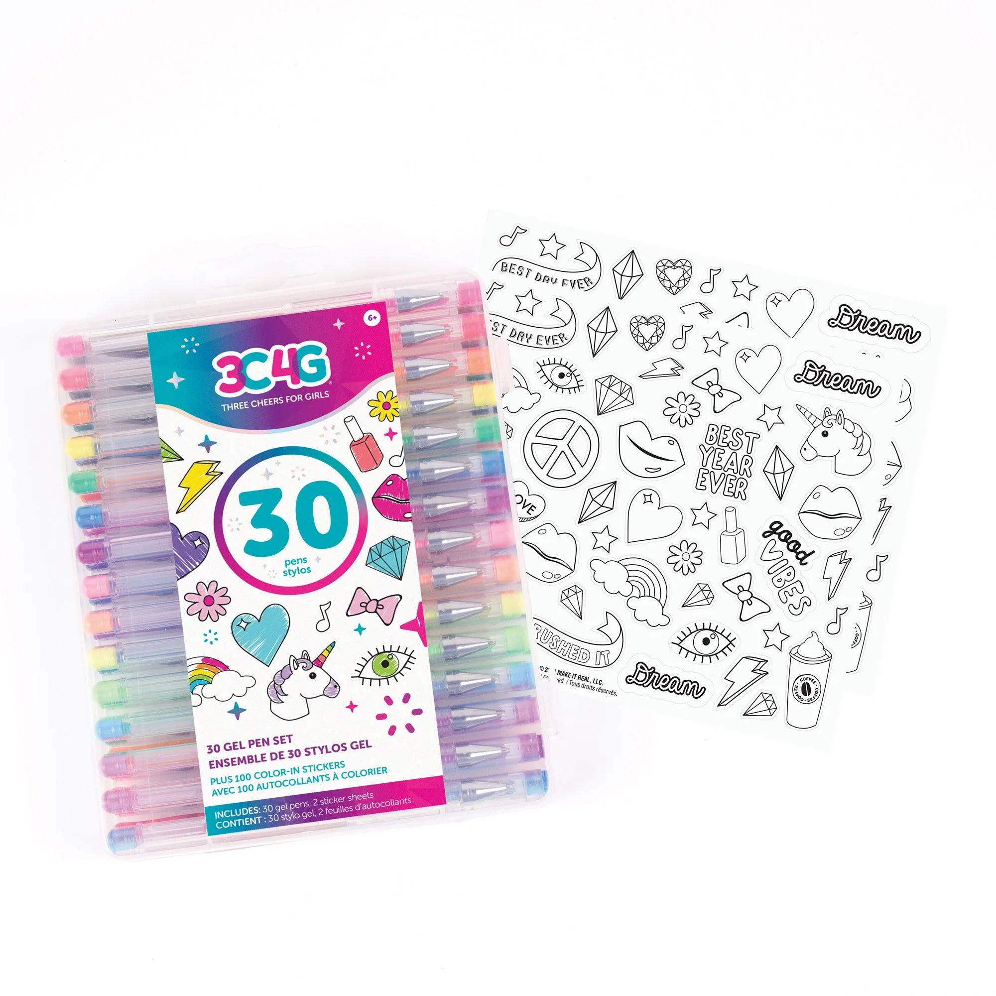 Make it Real 30 Piece Gel Pen Set
