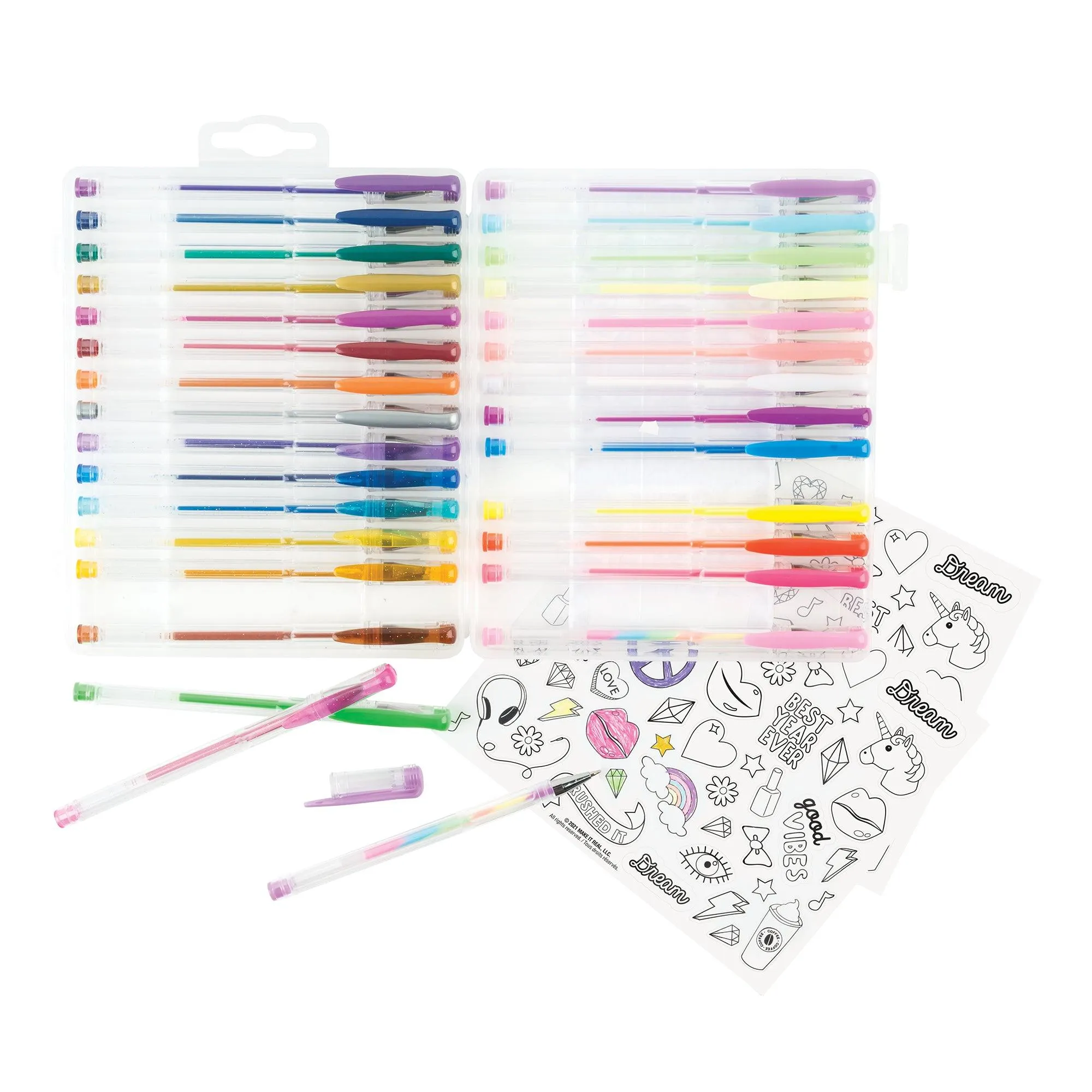 Make it Real 30 Piece Gel Pen Set