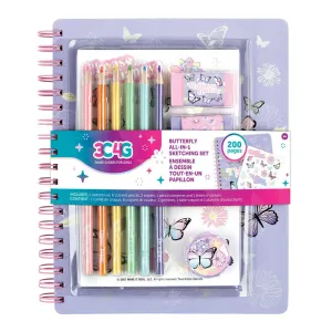 Make it Real 3C4G  Butterfly All-In-1 Sketchbook Set