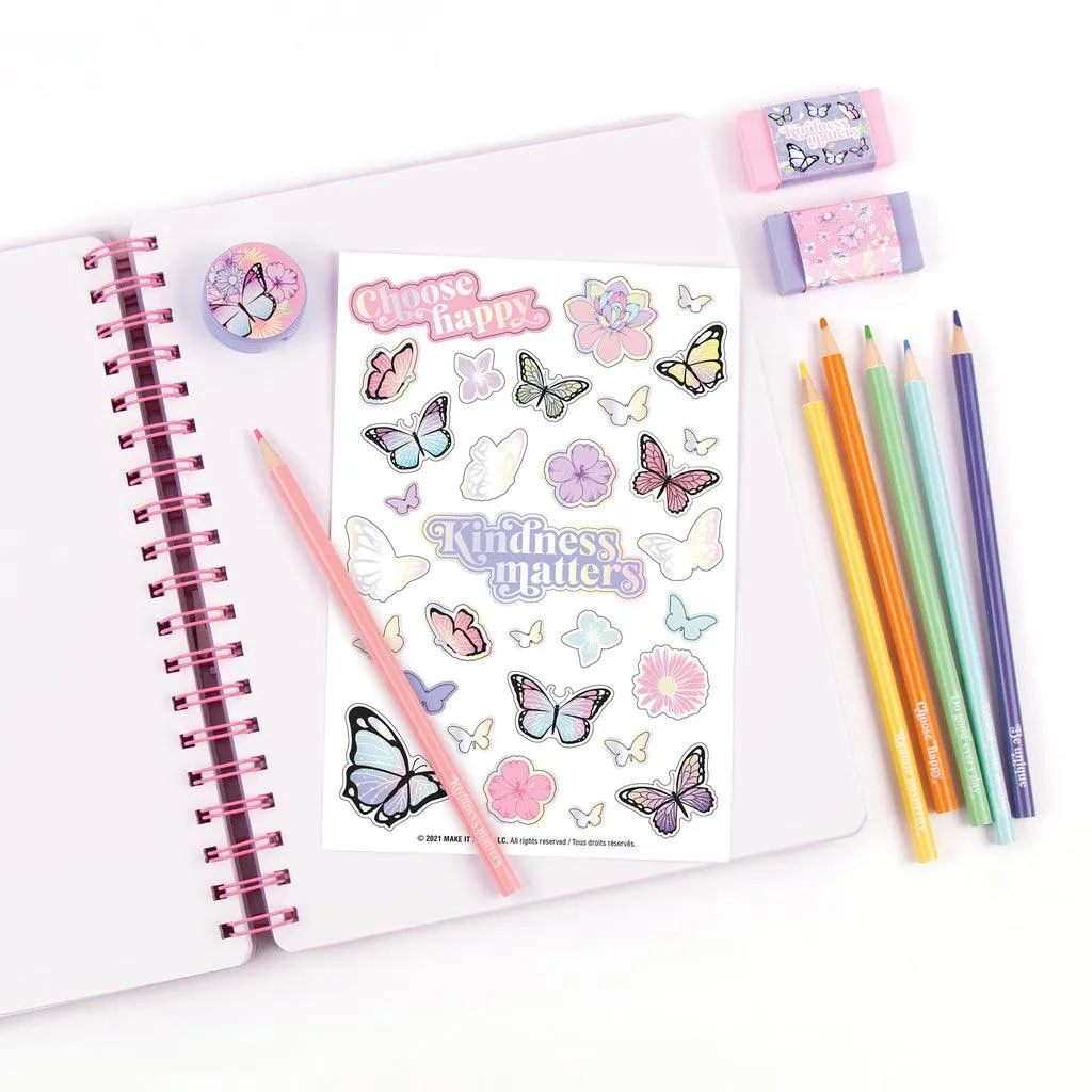 Make it Real 3C4G  Butterfly All-In-1 Sketchbook Set