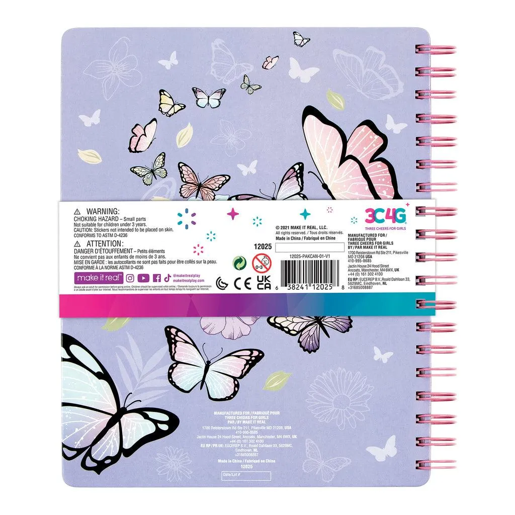 Make it Real 3C4G  Butterfly All-In-1 Sketchbook Set