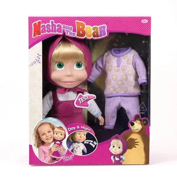 Masha and The Bear - Day & Night Masha Doll 30cm With Melodies