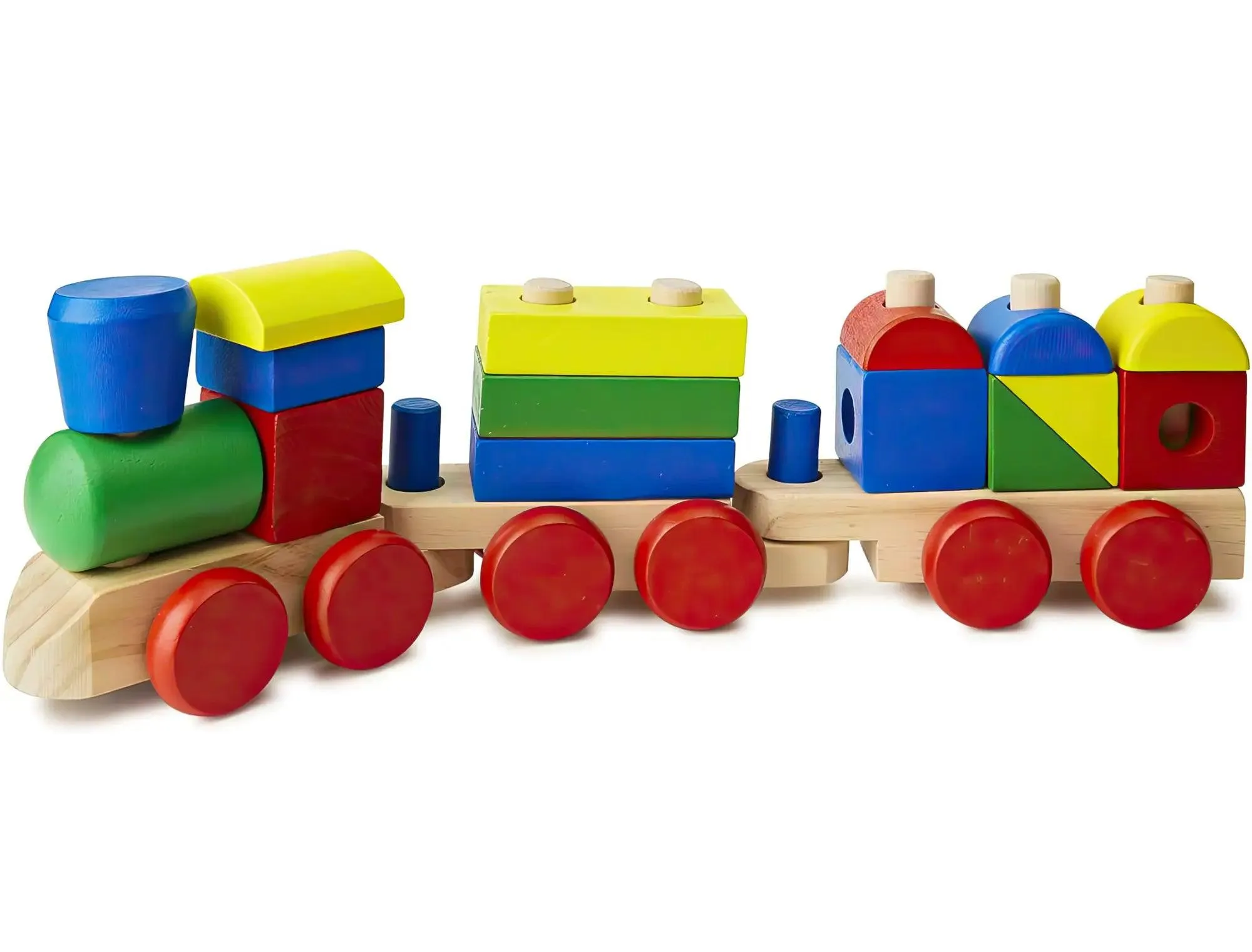 Melissa & Doug 10572 Wooden Stacking Train Toddler Toy